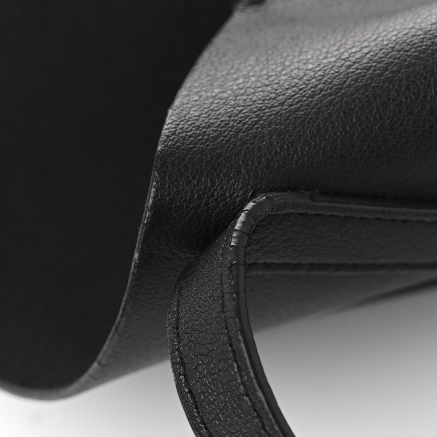 Calfskin Large Shopping Tote Black