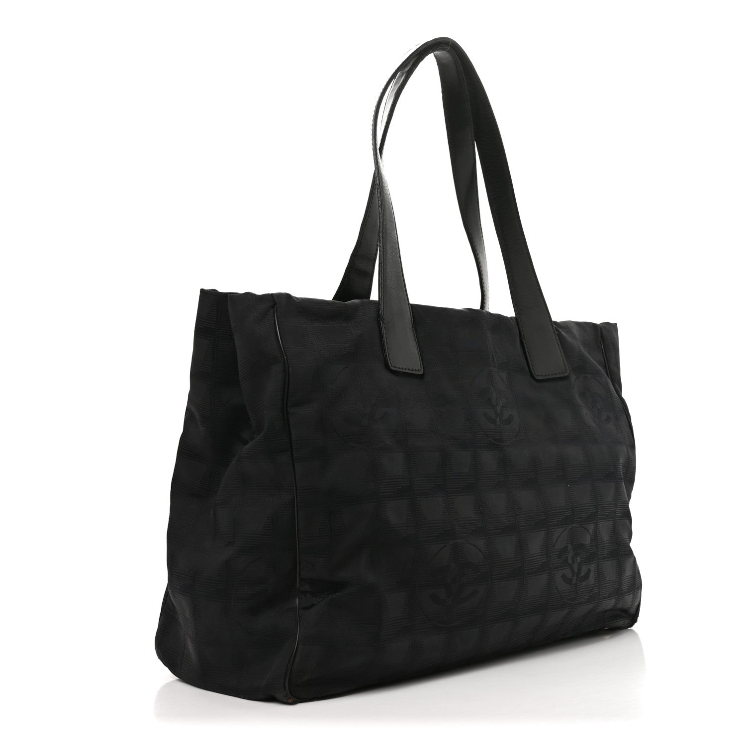 Nylon Medium Travel Tote Black
