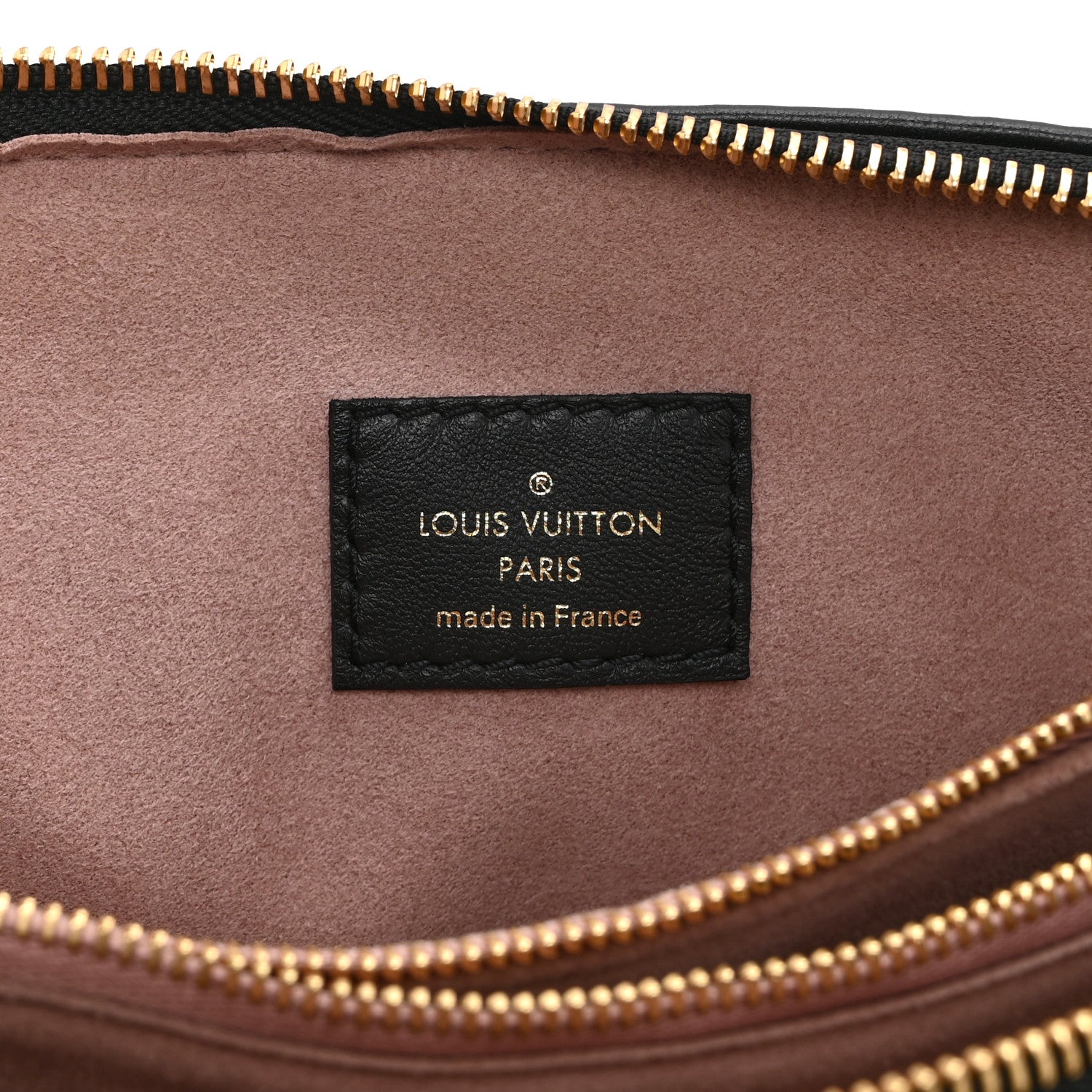 Lambskin Embossed Monogram Coussin PM Black