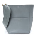 Soft Grained Calfskin Sangle Bucket Bag Storm
