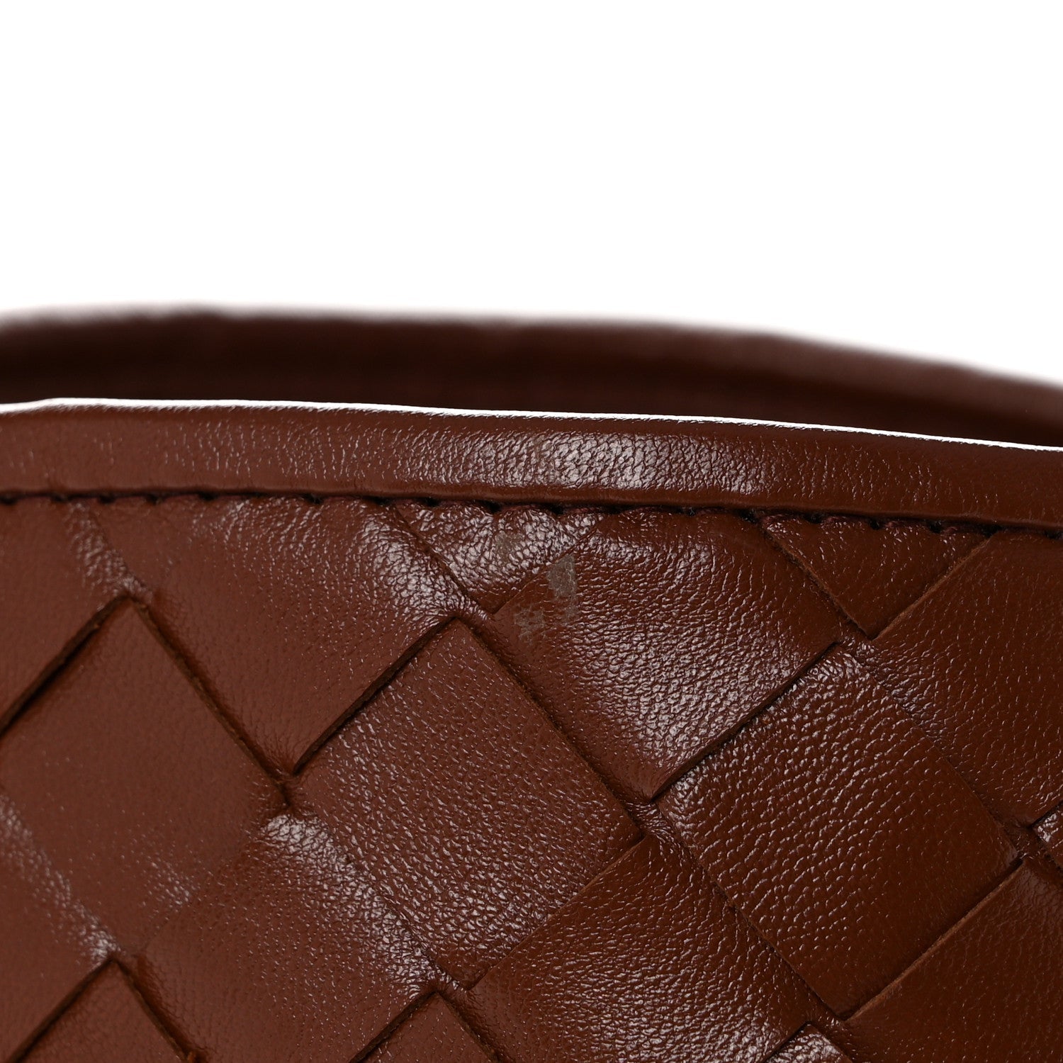 Calfskin Intrecciato Small Hop Sapele