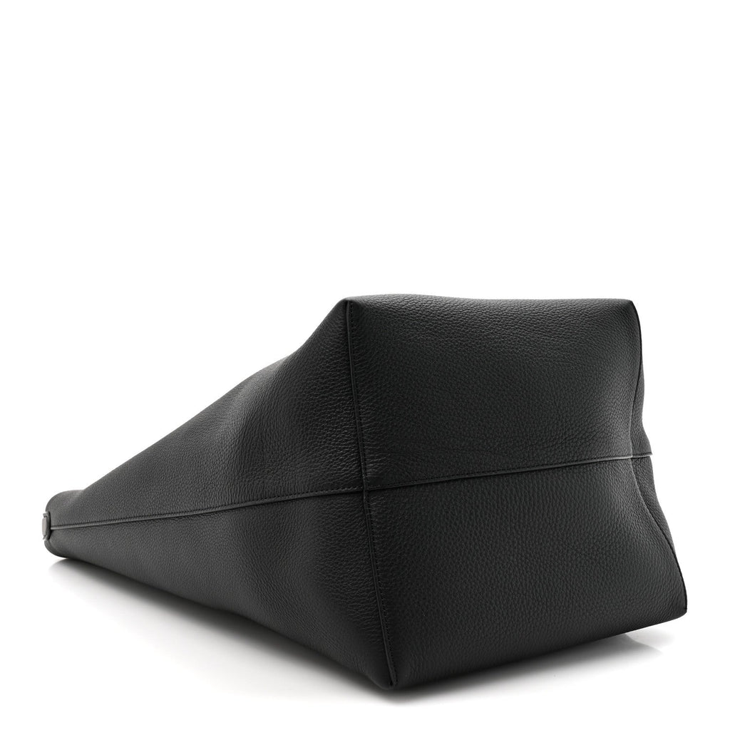 Grained Calfskin Large N/S Park Tote Black