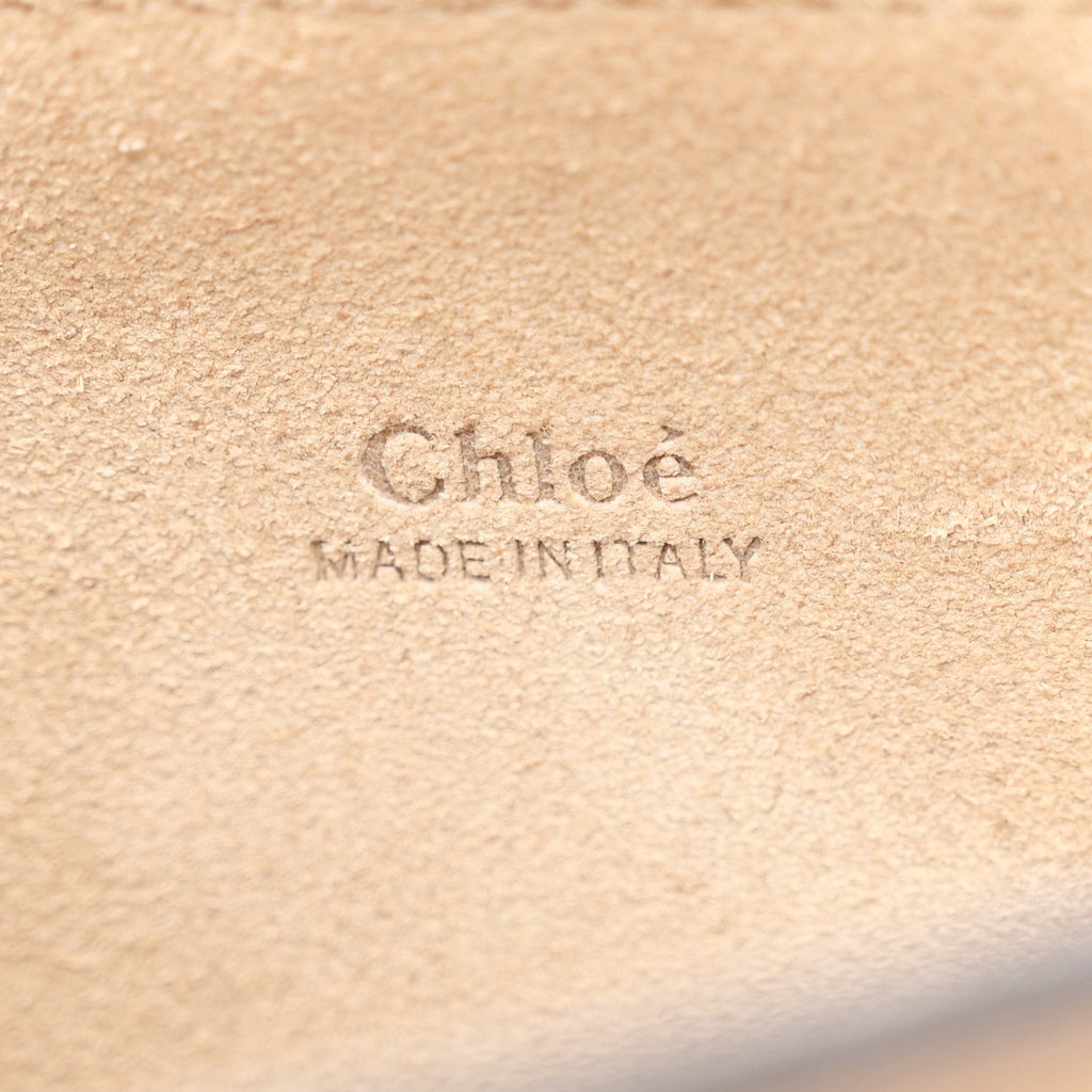 Calfskin Suede Medium Faye Shoulder Bag Motty Grey