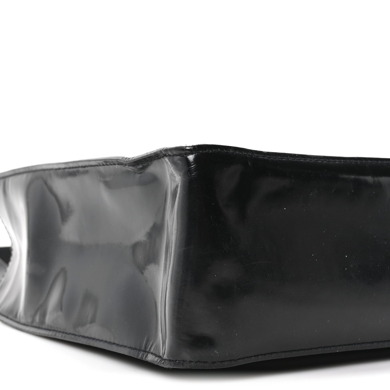 Patent CC Shopper Tote Black