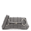 Nappa Vertical Matelasse Small Maxi Horsebit Chain Shoulder Bag Gray