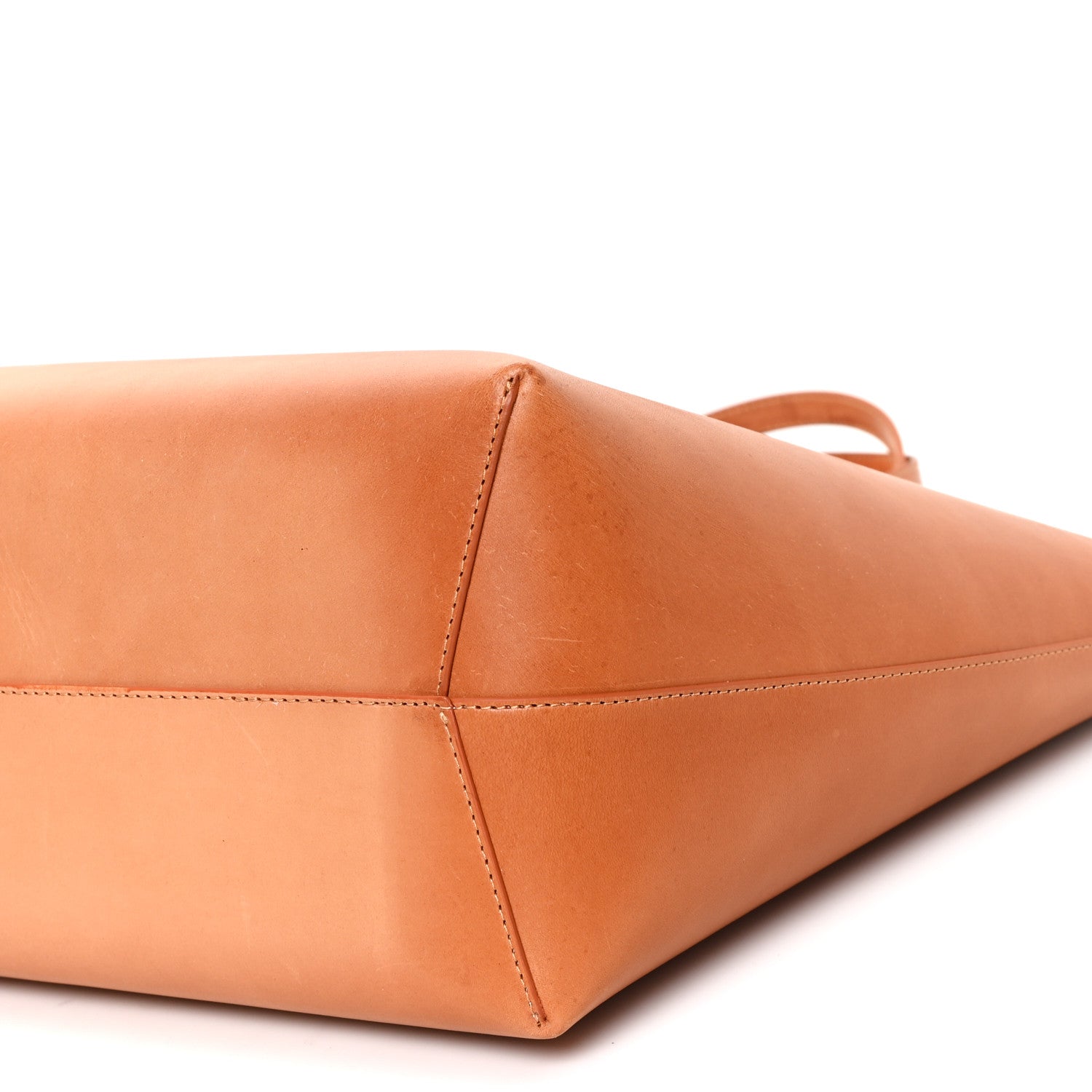 Calfskin Small Shopping Tote Cammello Rosa