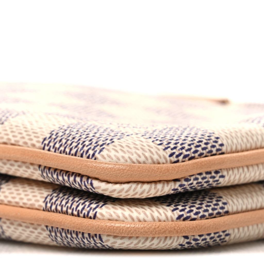 Damier Azur Double Zip Pochette