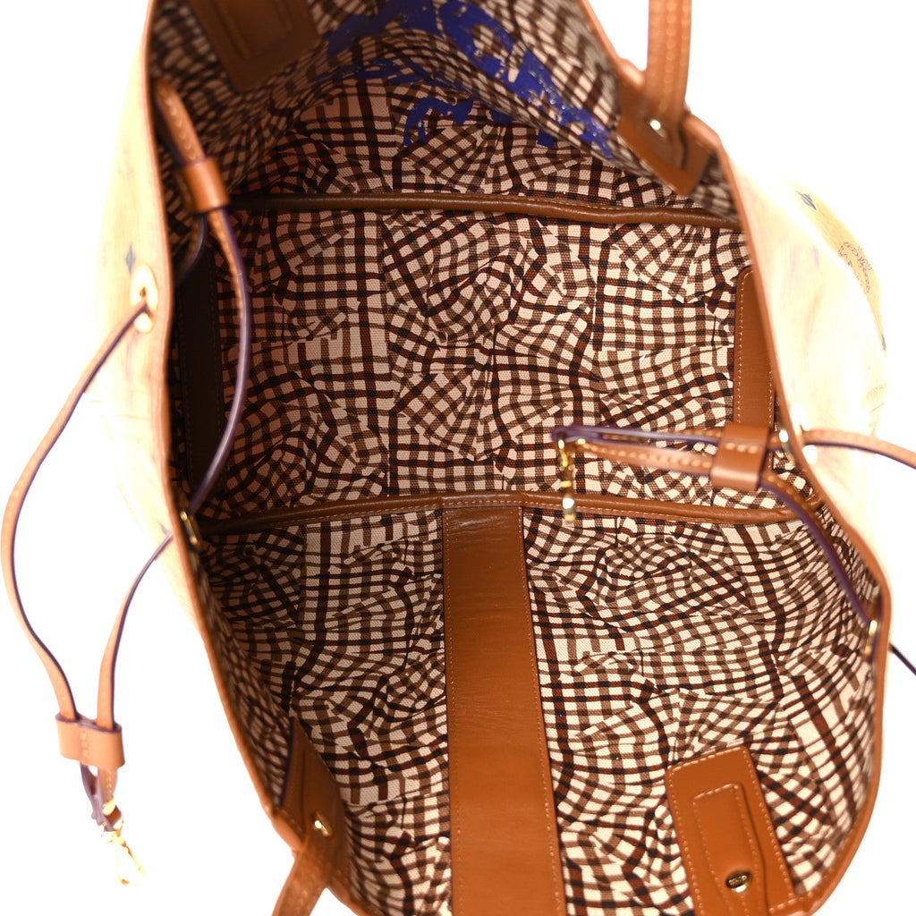 Visetos Medium Liz Reversible Shopper Tote Cognac