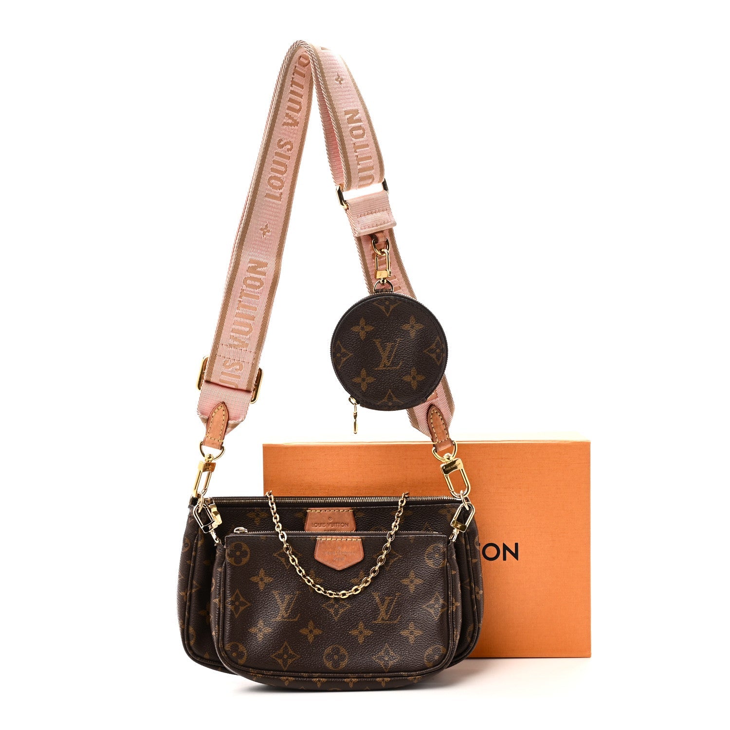 Monogram Multi Pochette Accessories Rose Clair