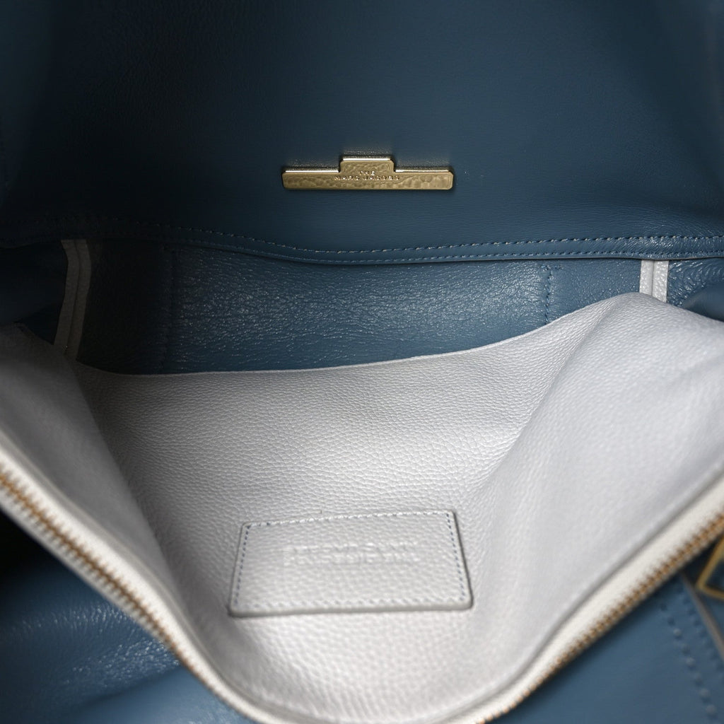 Grained Calfskin The Director Tote Harbor Mist