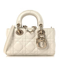 Lambskin Cannage Micro Lady D-Joy Latte
