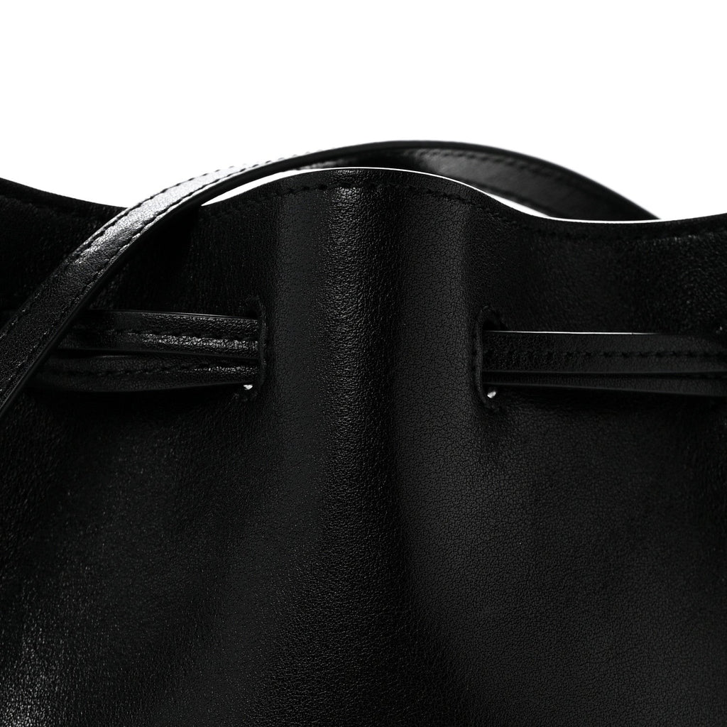 Calfskin Small Bucket Bag Black