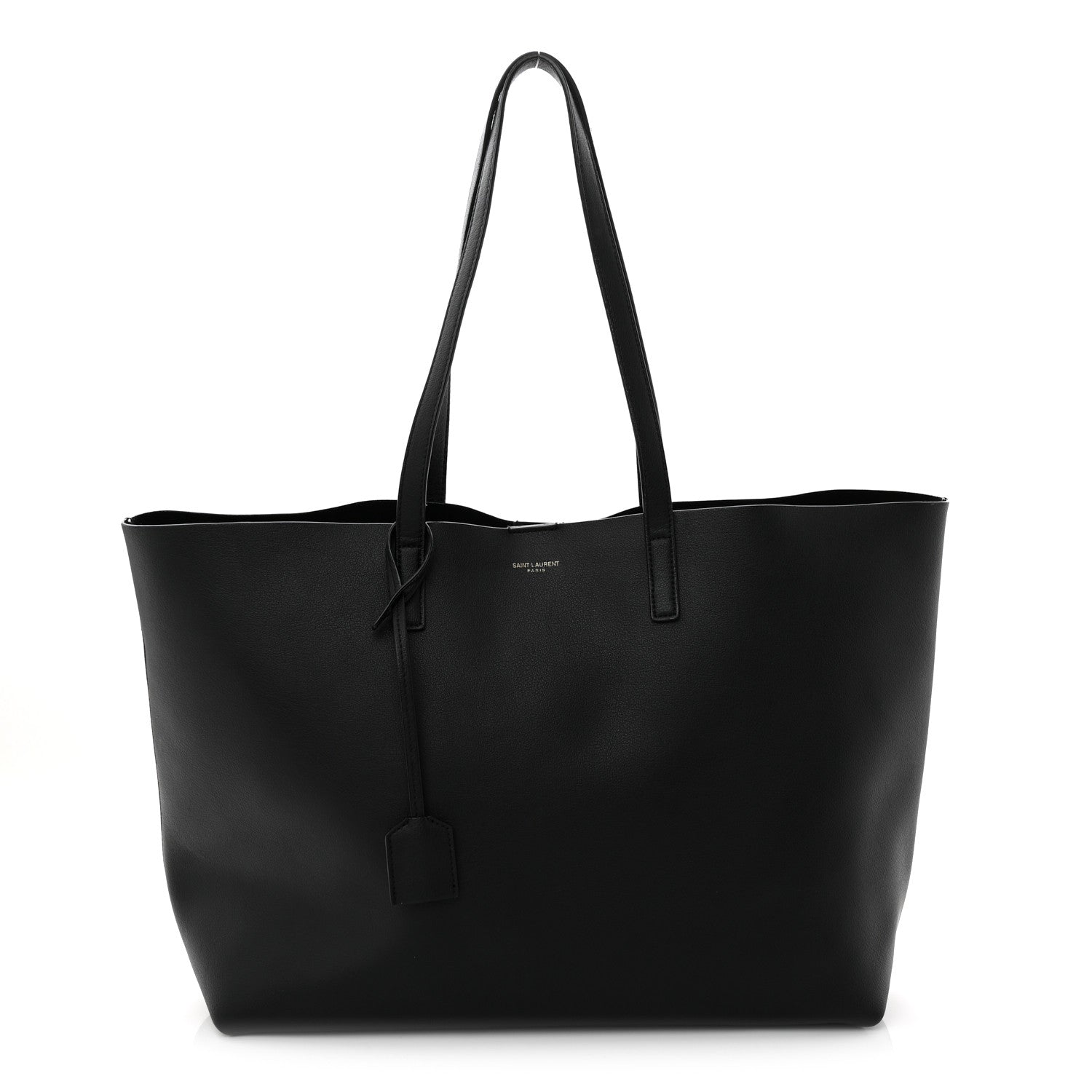 Calfskin Large Shopping Tote Black