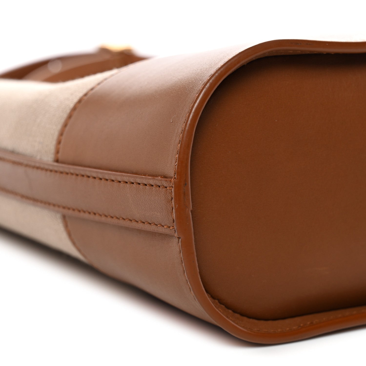 Smooth Calfskin Y Small Bucket Bag Black White Camel