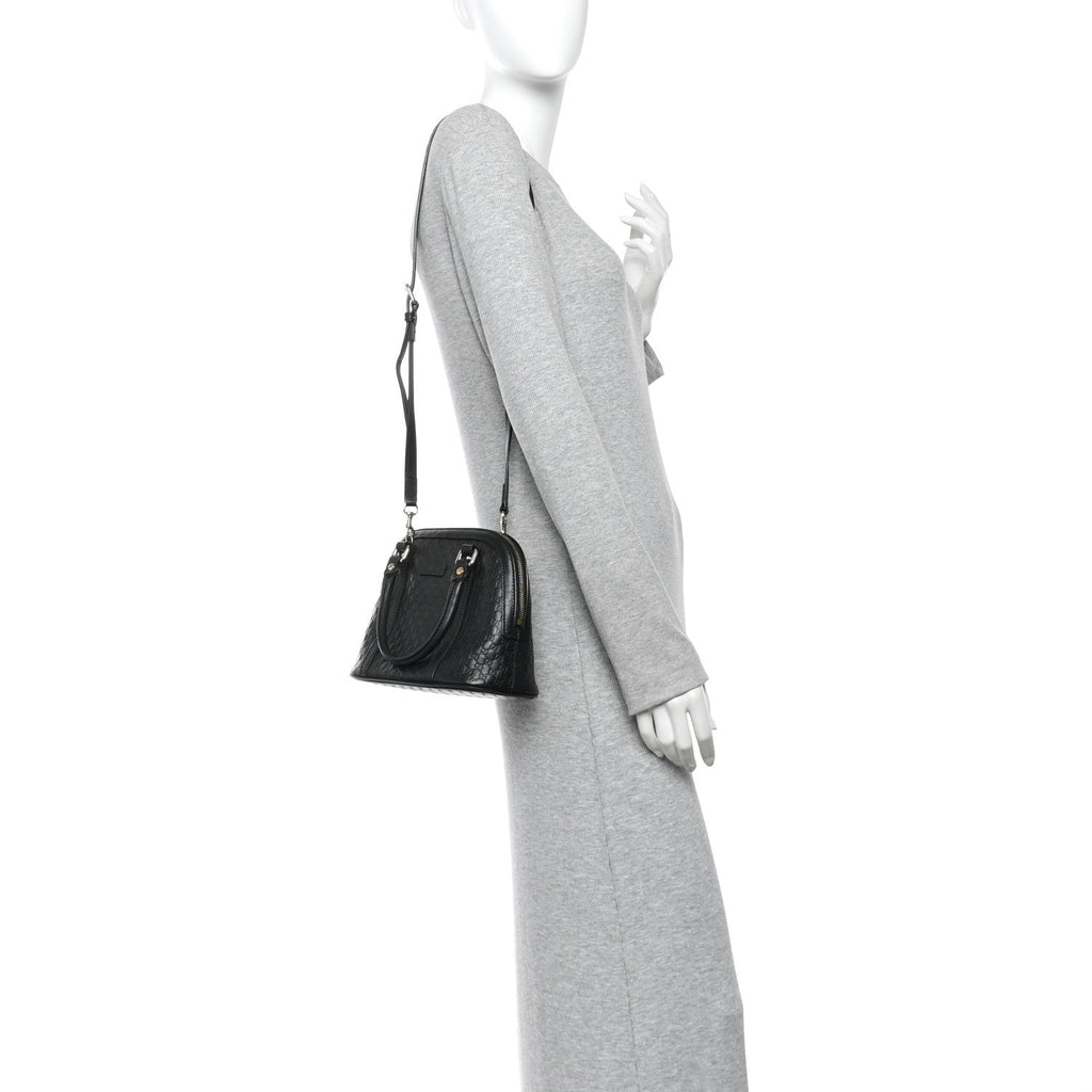 Microguccissima Mini Dome Bag Black