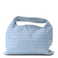 Calfskin Intrecciato Small Hop Ice