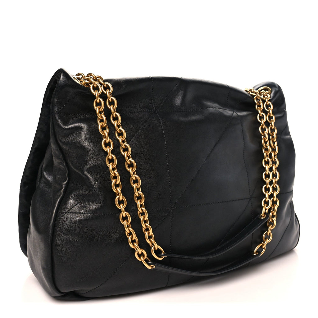 Lambskin Matelasse Monogram Large Jamie 4.3 Black