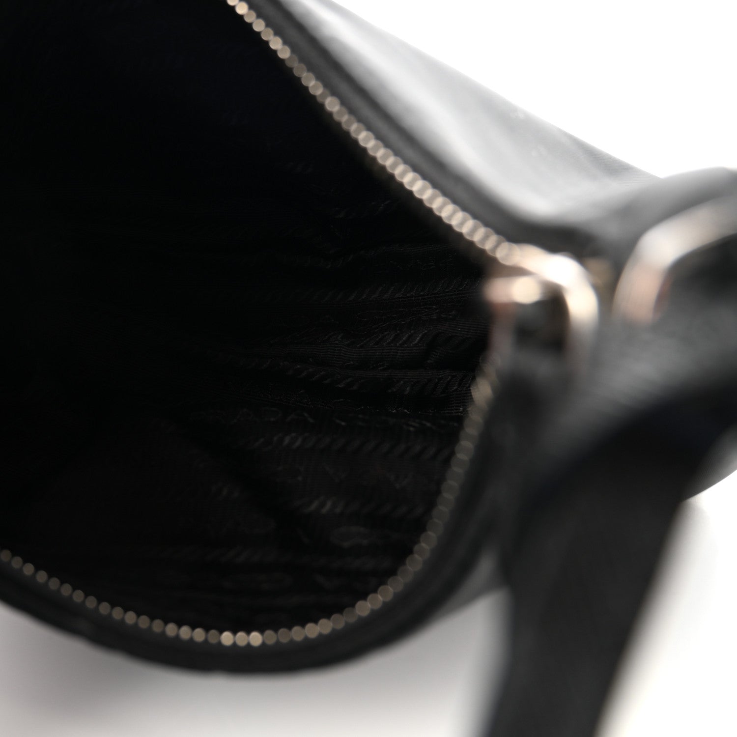 Tessuto Nylon Saffiano Mini Re-Edition 2005 Bag Black