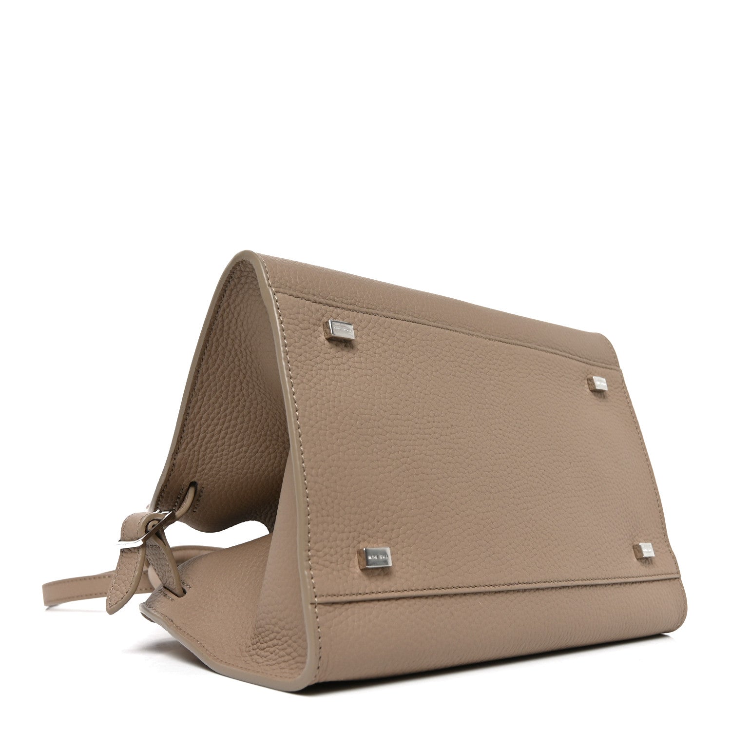 Grained Calfskin Soft Margaux 10 Bag Dark Taupe Dark Taupe