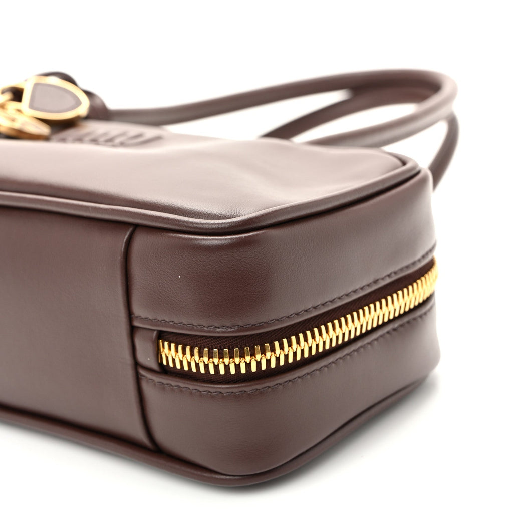 Nappa Small Beau Top Handle Bag Briarwood