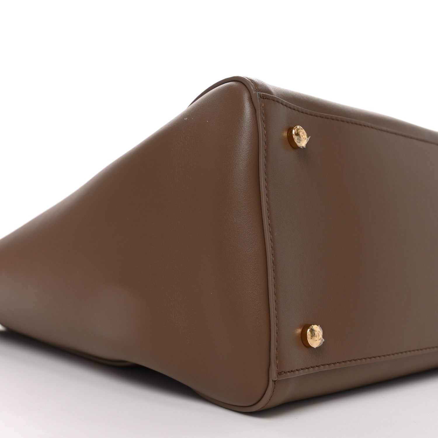 Calfskin Archetype Large Shopping Tote Light Brown