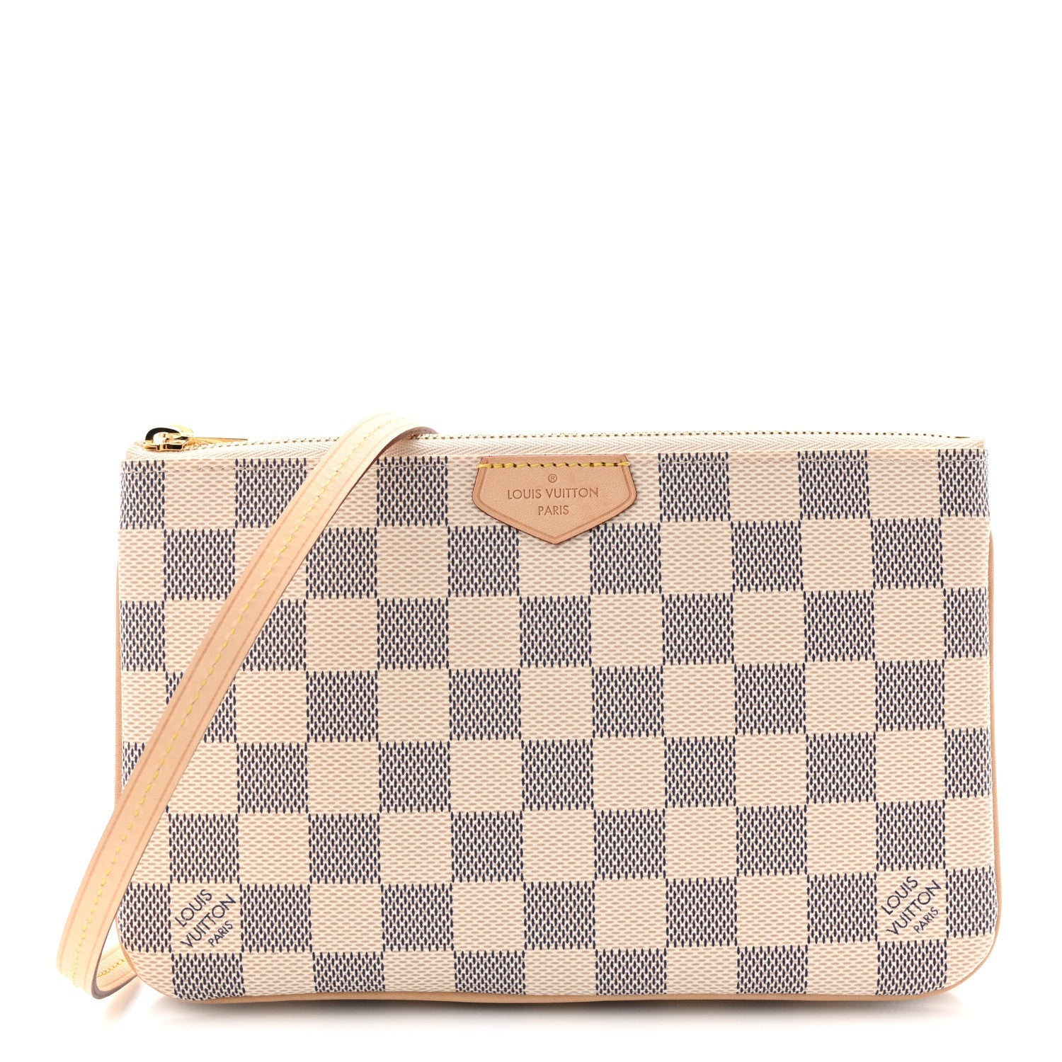 Damier Azur Double Zip Pochette