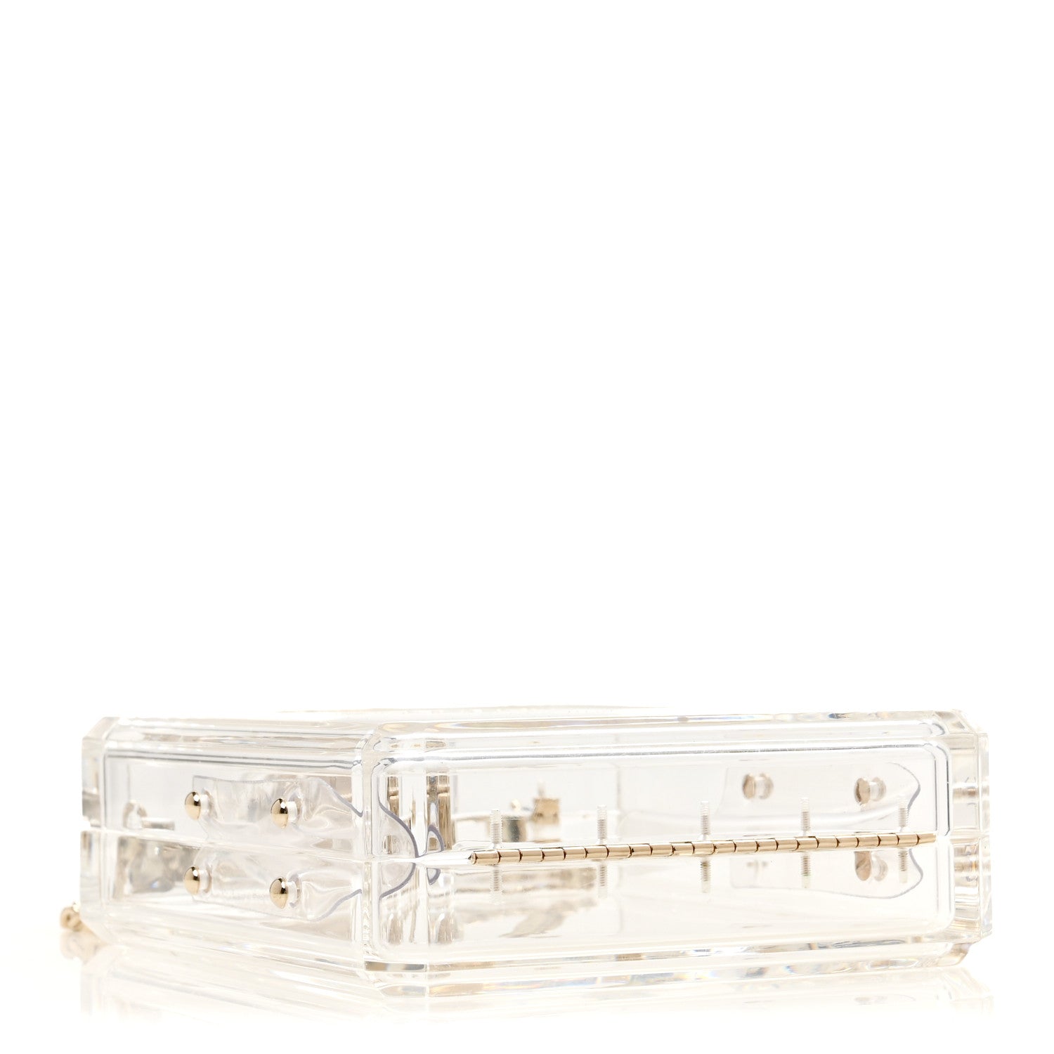 Transluscent Plexiglass Perfume Bottle Clutch