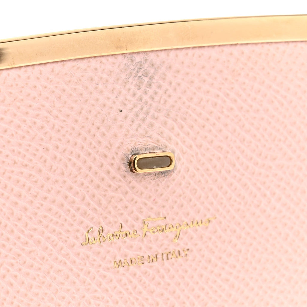 Hammered Calfskin Gancio Wallet On Chain Nylund Pink