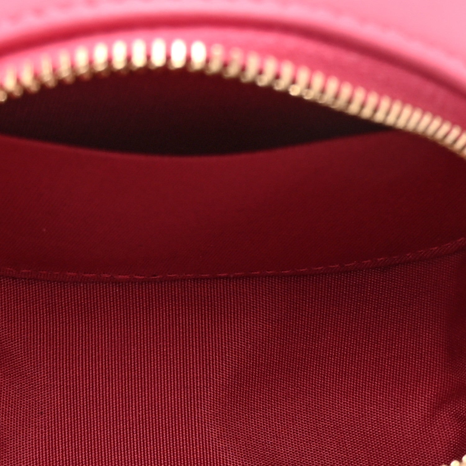 Lambskin Quilted Studded Round Clutch With Chain Dark Pink