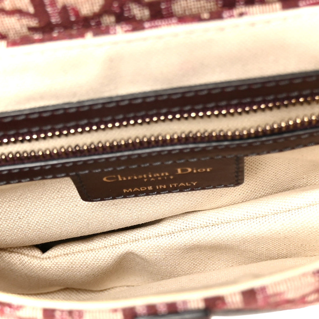 Oblique Saddle Bag Burgundy