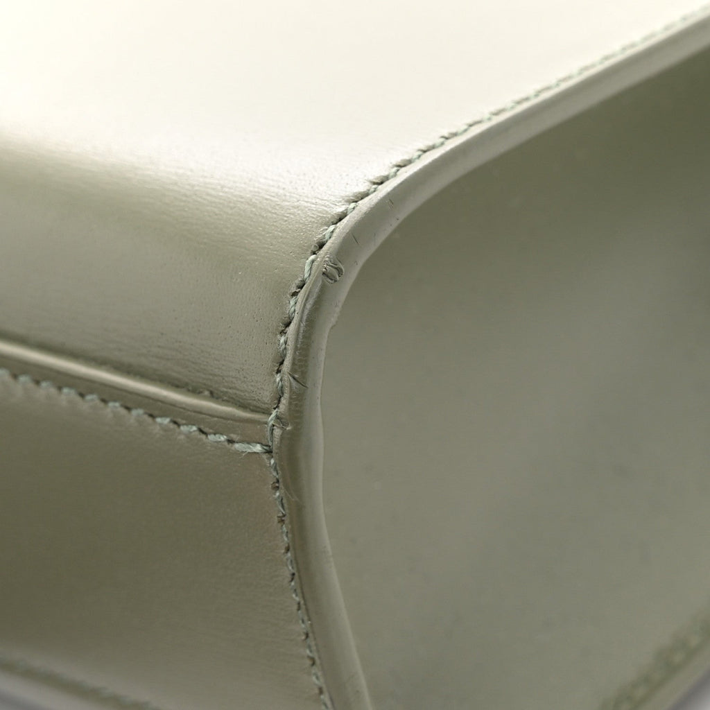 Smooth Calfskin Small Manhattan Shoulder Bag Light Green