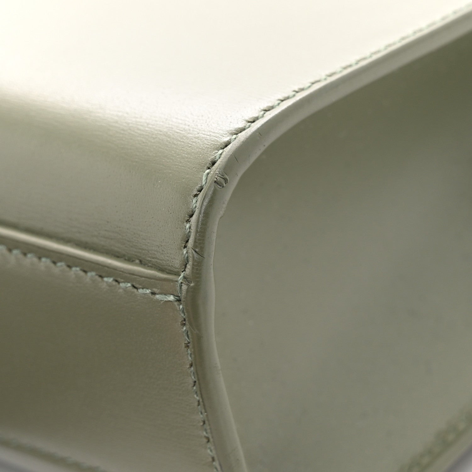 Smooth Calfskin Small Manhattan Shoulder Bag Light Green