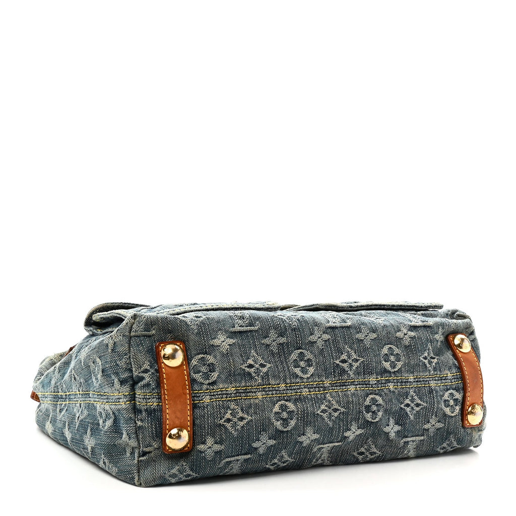 Monogram Denim Baggy PM Blue