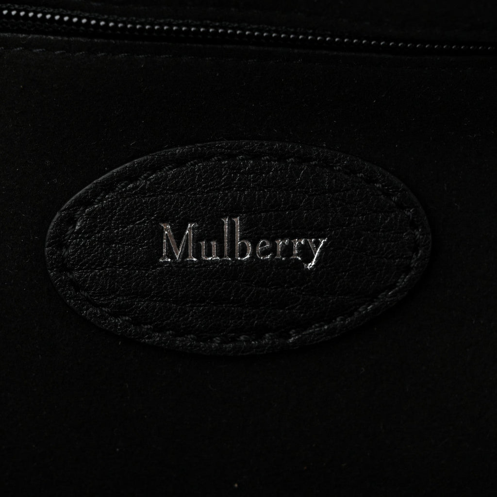 Natural Grain Small Bayswater Satchel Black