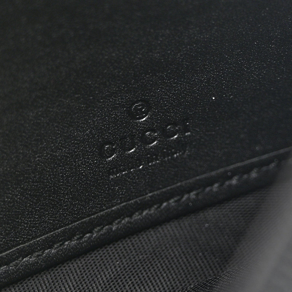 Suede Patent Web Ophidia Wallet On Chain Black