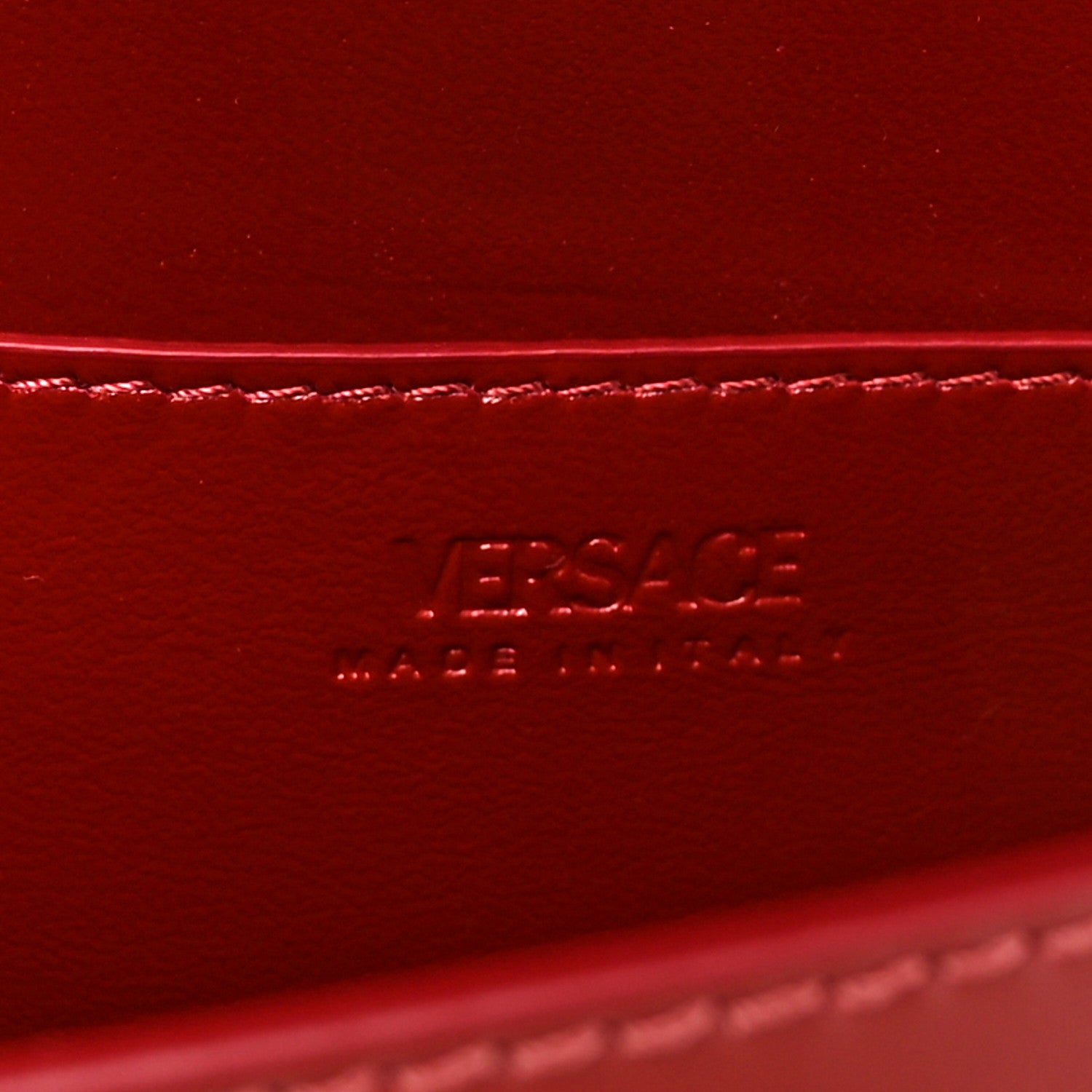 Calfskin Large Greca Goddess Shoulder Bag Red