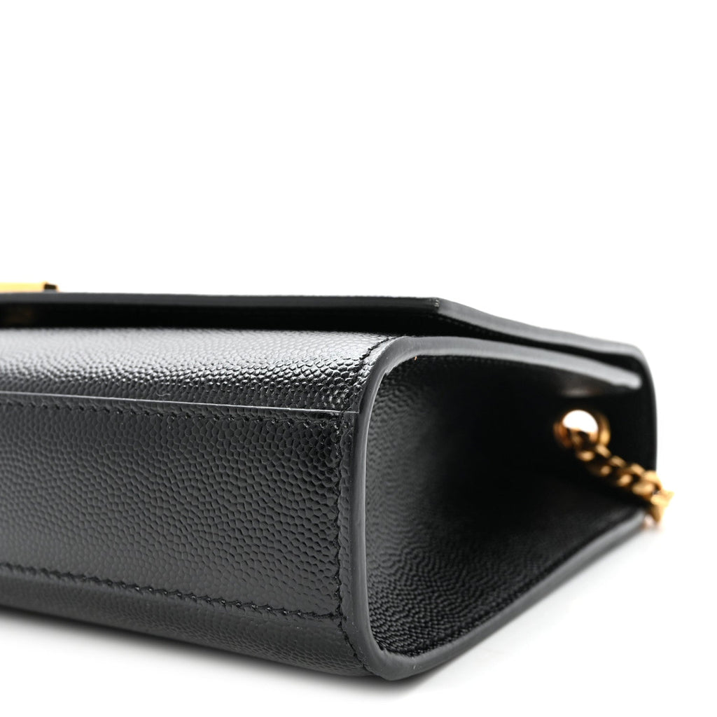 Grain De Poudre Medium Classic Monogram Kate Satchel Black