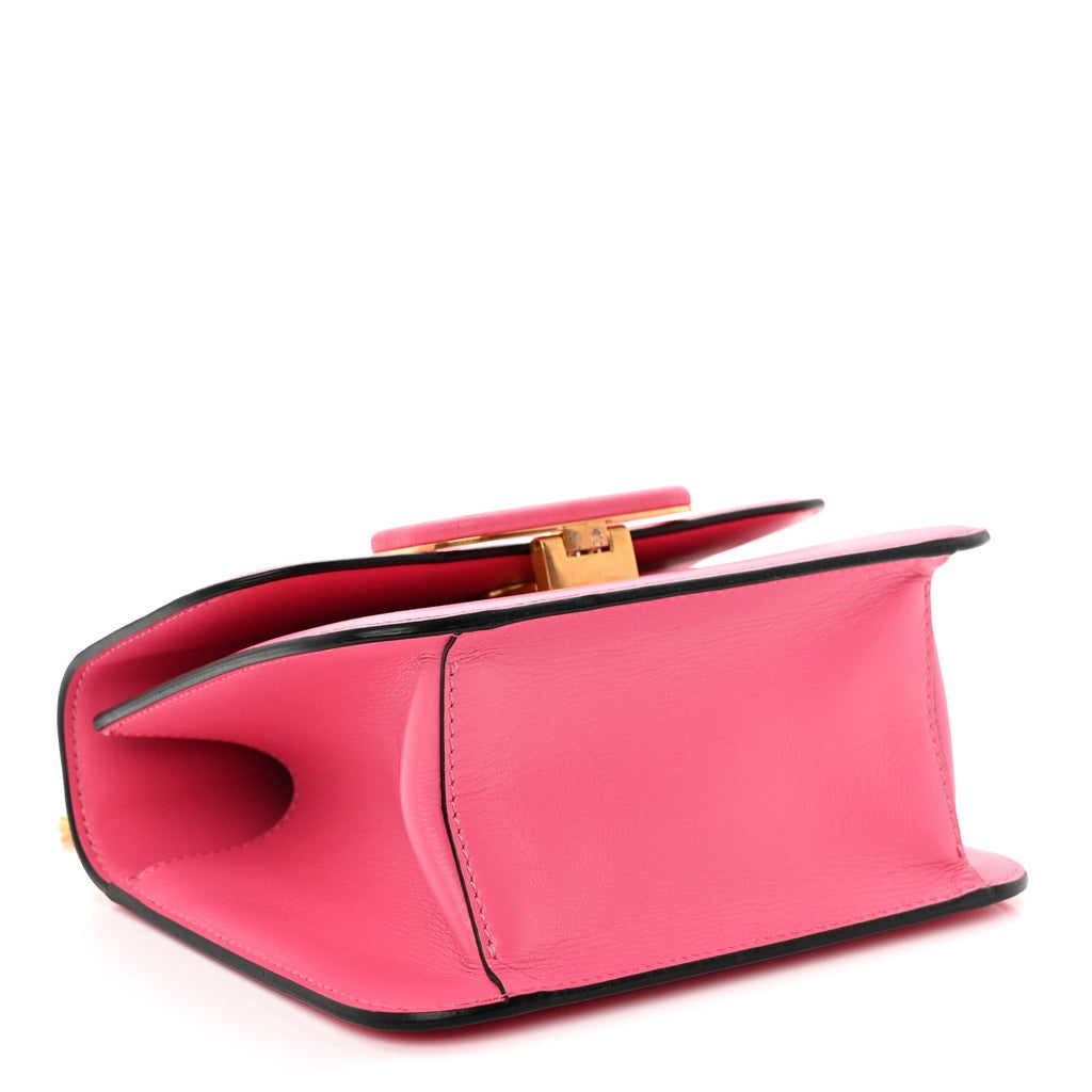 Smooth Calfskin Small VSling Shoulder Bag Pink