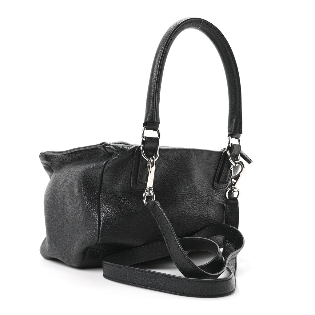 Sugar Goatskin Small Pandora Black