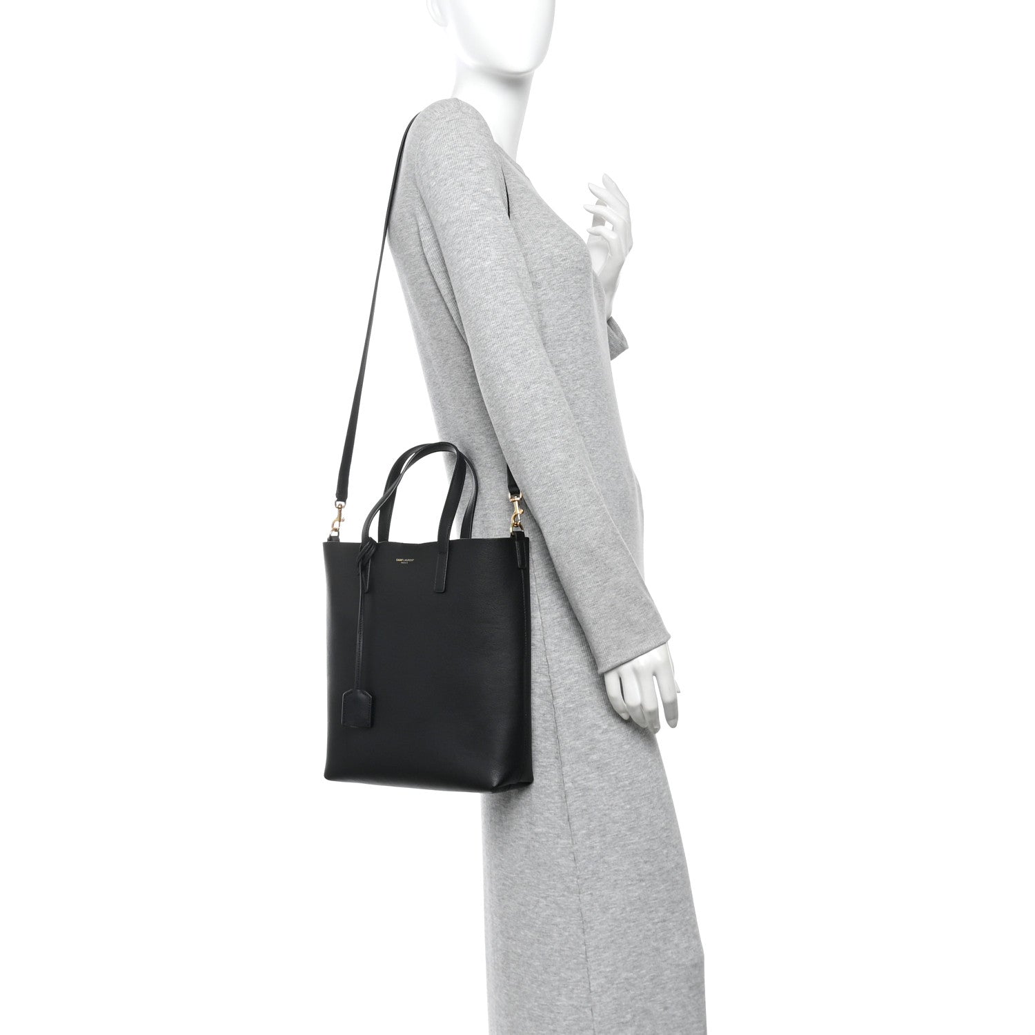 Calfskin Toy Shopping Tote Black