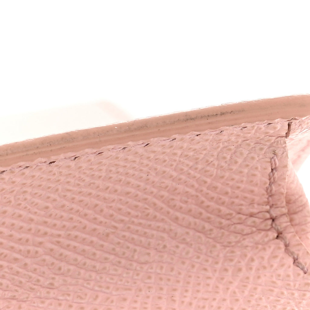 Hammered Calfskin Gancio Wallet On Chain Nylund Pink
