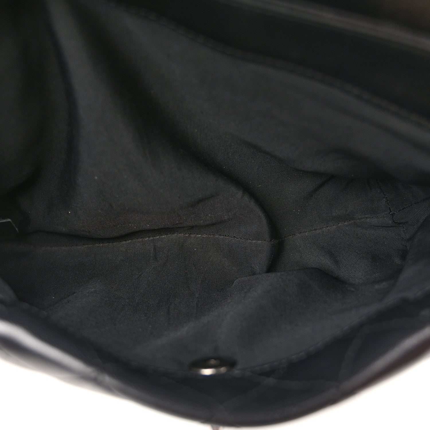 Calfskin Quilted Fold Up Again Flap Bag Black