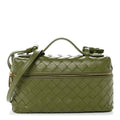 Calfskin Intrecciato Bang Bang Vanity Case Matcha