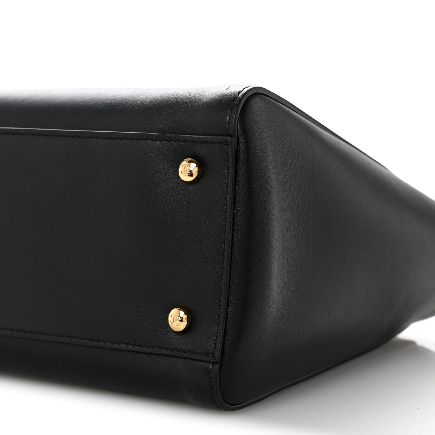 Calfskin Archetype Small Shopping Tote Black