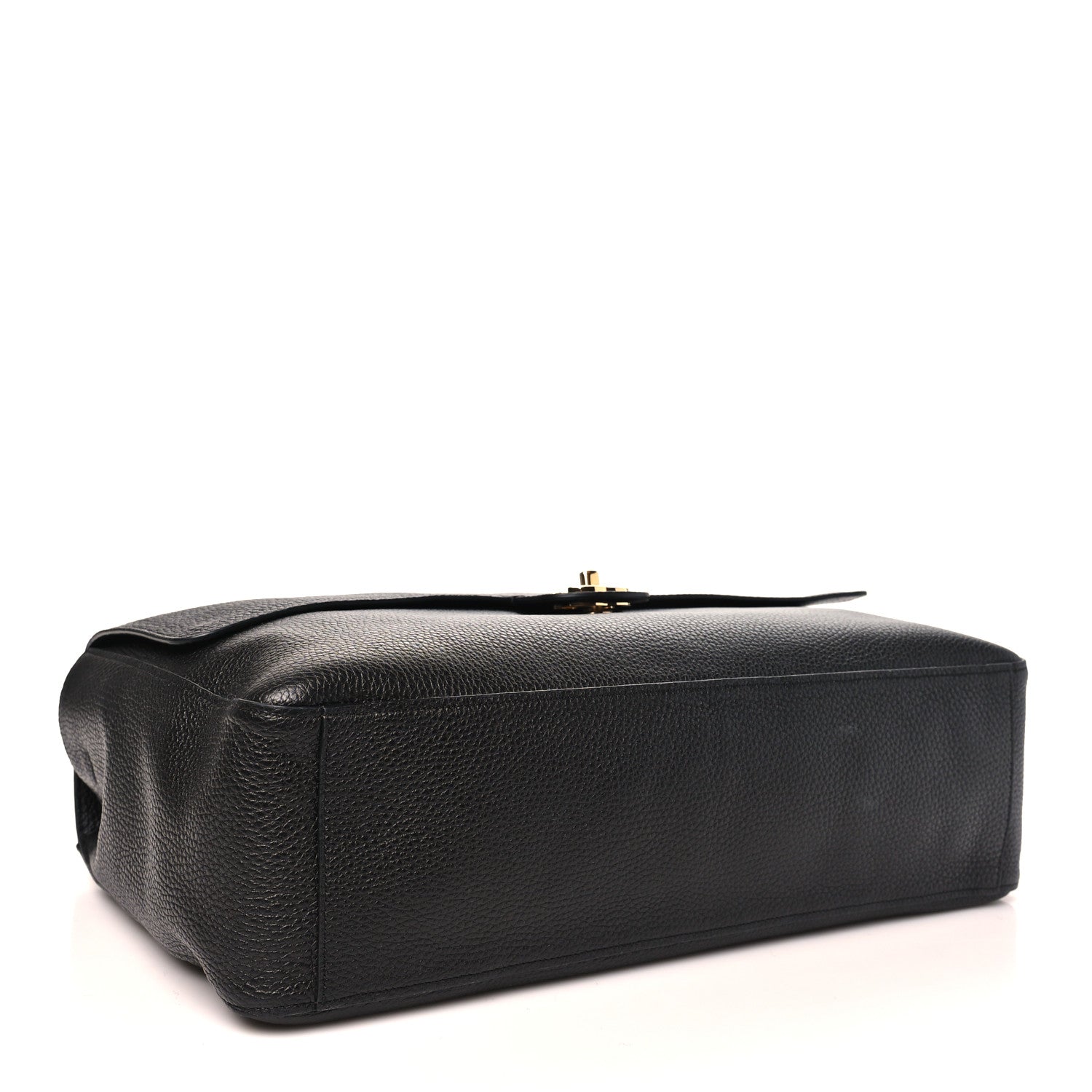 Grained Calfskin Souplissimo Maxi Flap Black