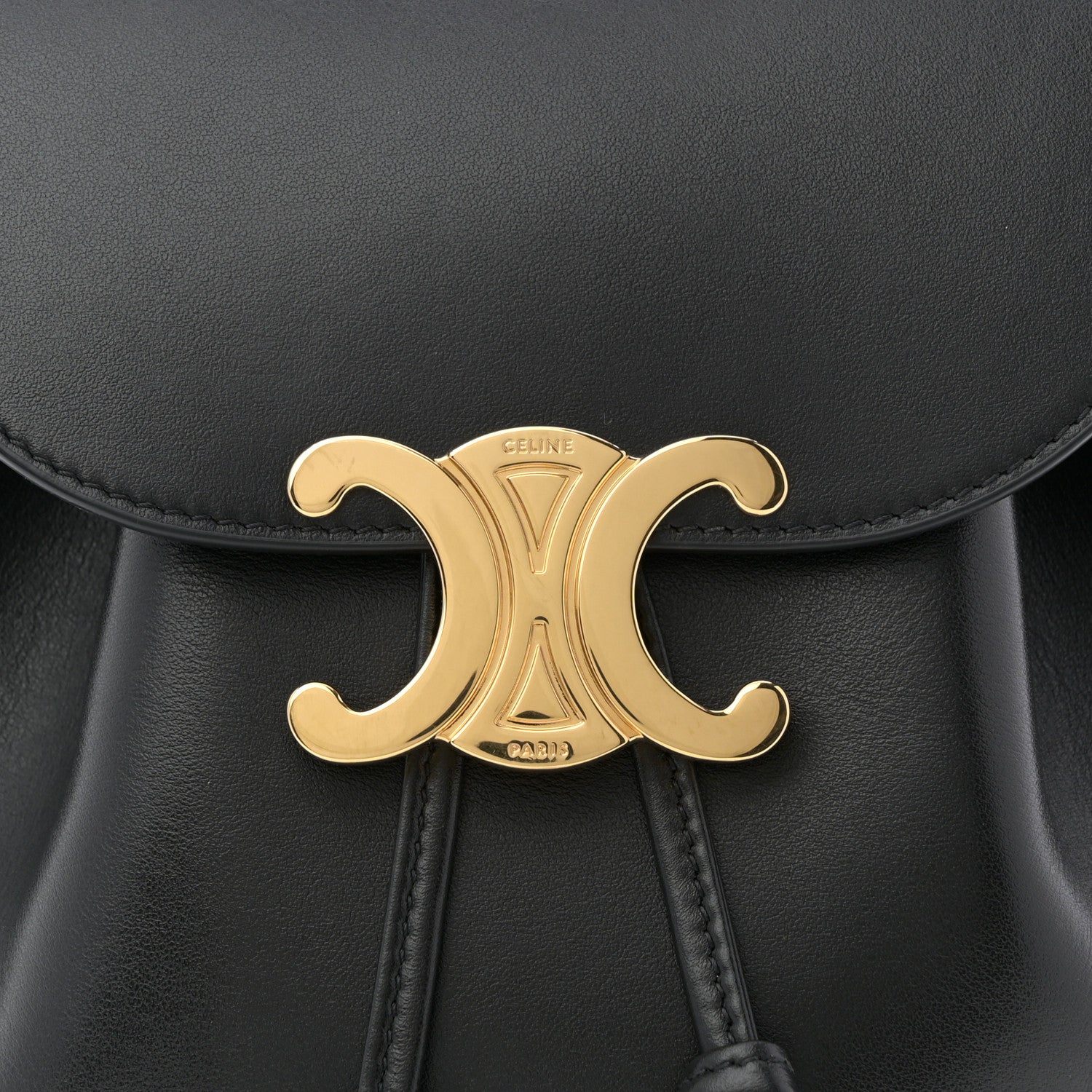 Triomphe Calfskin Bonnie Backpack Black