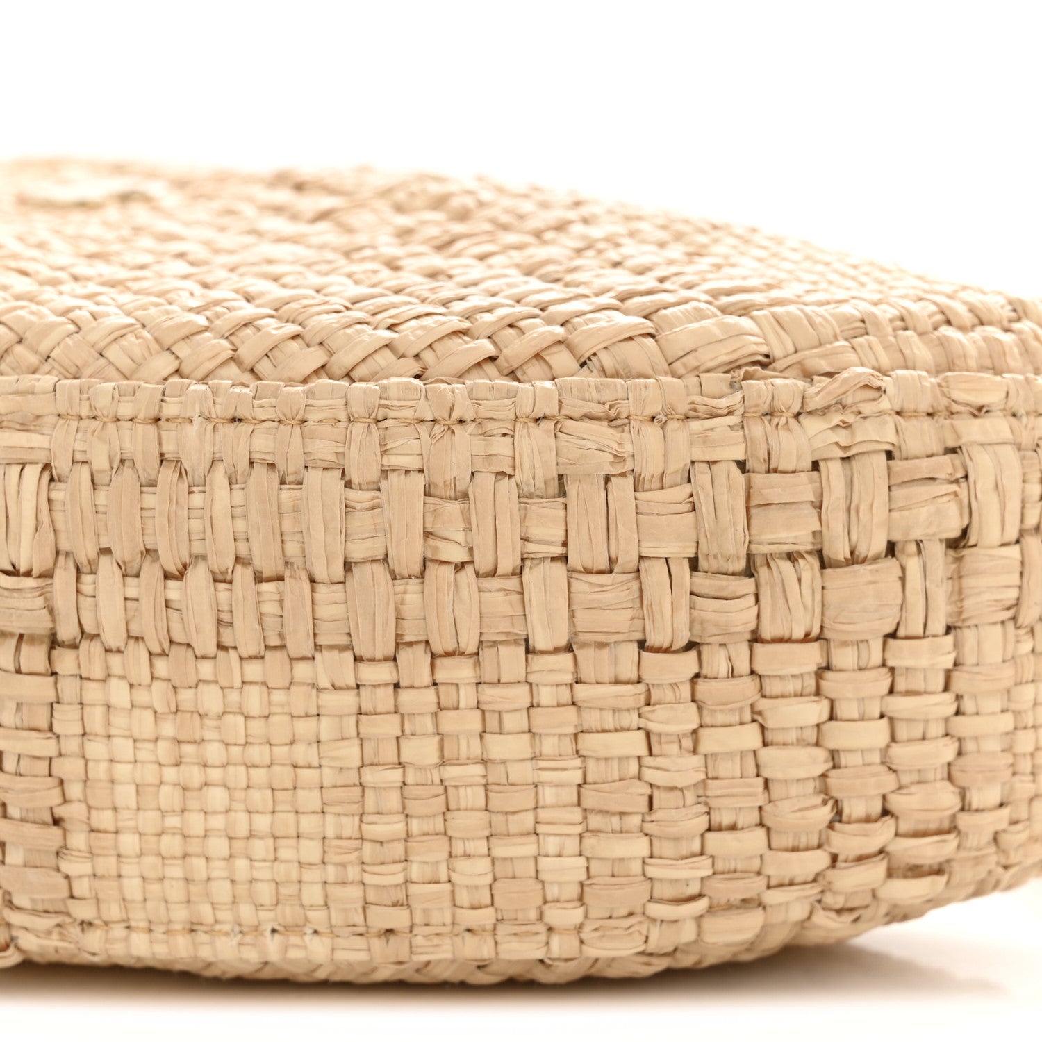 Raffia Other Shape With Chain Beige