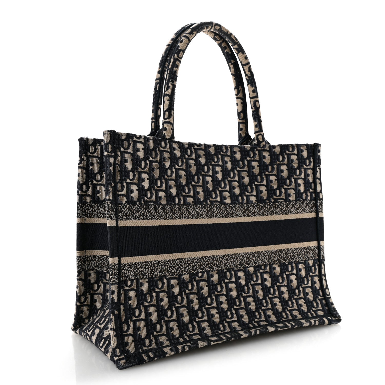 Oblique Medium Book Tote Blue Multicolor