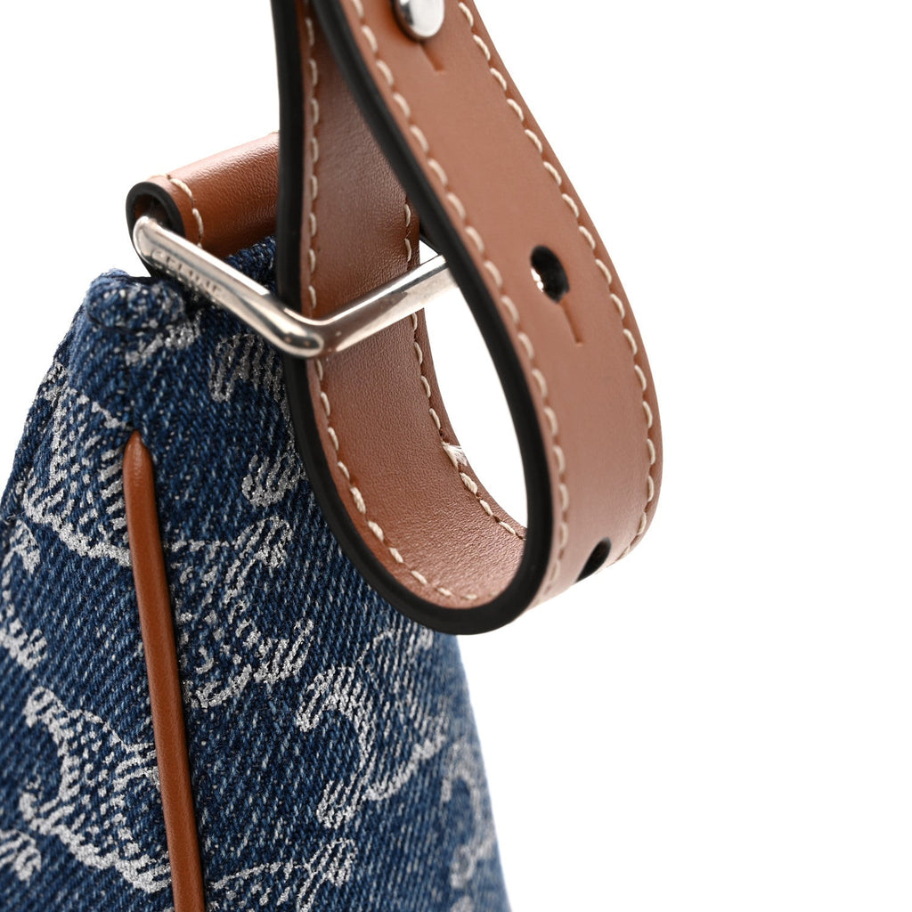 Denim Triomphe Ava Shoulder Bag Blue