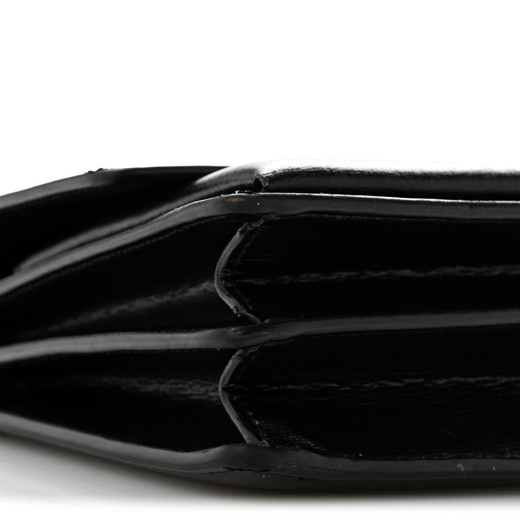 Calfskin Medium Monogram Sunset Satchel Black